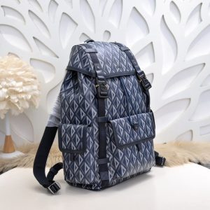 Replica DIOR Hit The Road Backpack Blue Diamond - premium 1:1 fake handbag model