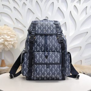 Replica DIOR Hit The Road Backpack Blue Diamond - authentic-look luxury purse replica