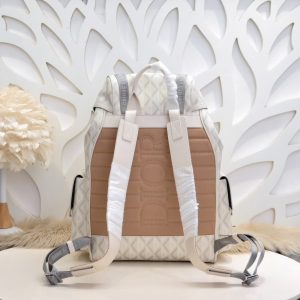 Replica DIOR Hit The Road Backpack White Diamond - realistic designer-inspired fake bag