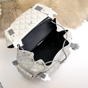 Replica DIOR Hit The Road Backpack White Diamond - realistic designer-inspired fake bag