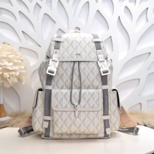 Replica DIOR Hit The Road Backpack White Diamond - 1:1 designer replica handbag