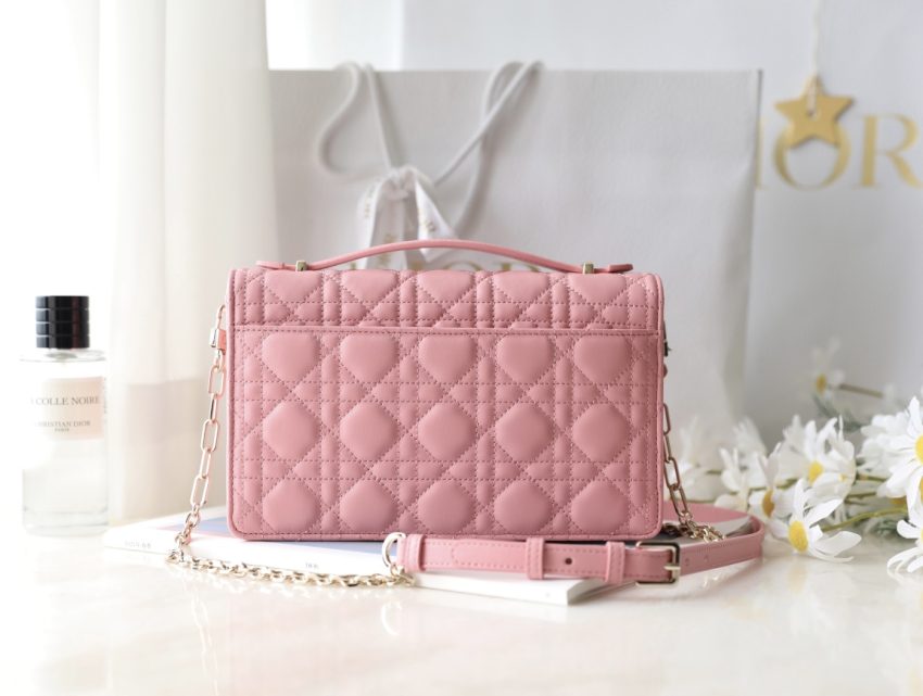 Replica My Dior Top Handle Bag Pink - high-quality designer bag clone