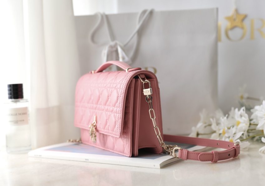 Replica My Dior Top Handle Bag Pink - high-quality designer bag clone