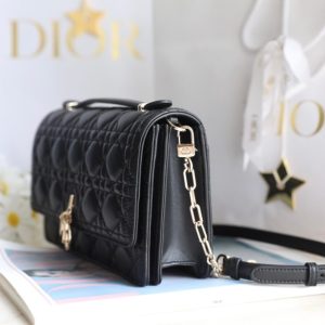 Replica My Dior Top Handle Bag Black - premium 1:1 fake handbag model
