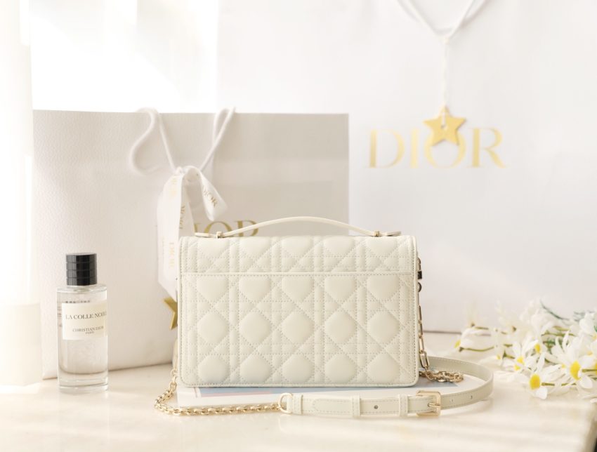 Replica My Dior Top Handle Bag White - top-rated replica designer bag