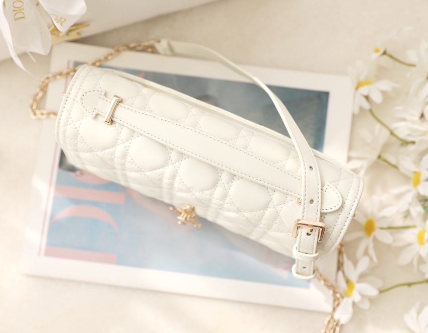 Replica My Dior Top Handle Bag White - realistic designer-inspired fake bag