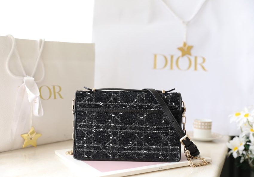 Replica My Dior Top Handle Bag Black Canvas - elite superclone designer purse