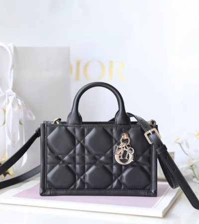 Replica Dior Tote Book Mini Black - high-quality designer bag clone