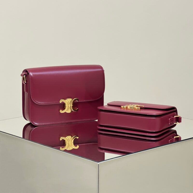 Replica Celine Triomphe Mini Bordeaux - best-selling designer handbag dupe