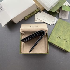 Replica Gucci Interlocking Wallet Black - premium 1:1 fake handbag model