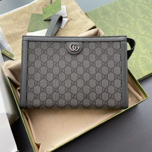 Replica Gucci G Ophidia Clutch Grey - high-quality designer bag clone