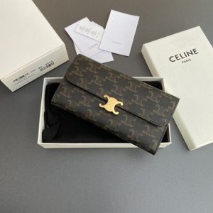 Replica Celine Triumphe Long Wallet - elite superclone designer purse