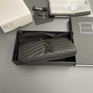 Replica Yves Saint Laurent Long Zippered Wallet - near-authentic luxury replica handbag