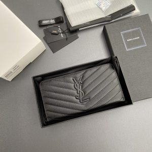 Replica Yves Saint Laurent Long Zippered Wallet - realistic designer-inspired fake bag