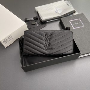 Replica Yves Saint Laurent Long Zippered Wallet - elite superclone designer purse