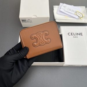 Replica Celine Triumphe Small Zippy Wallet - near-authentic luxury replica handbag