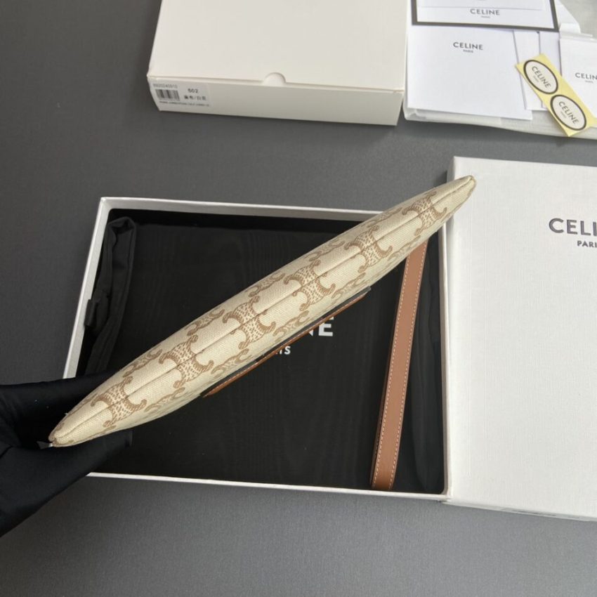 Replica Celine Triumphe Clutch White - premium-grade designer purse dupe