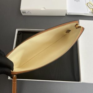 Replica Celine Triumphe Clutch White - top-rated replica designer bag