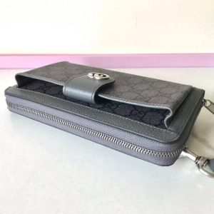 Replica Gucci Ophidia GG Wallet Grey - near-authentic luxury replica handbag