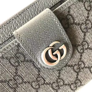 Replica Gucci Ophidia GG Wallet Grey - realistic designer-inspired fake bag