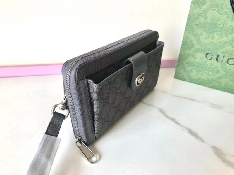 Replica Gucci Ophidia GG Wallet Grey - realistic designer-inspired fake bag