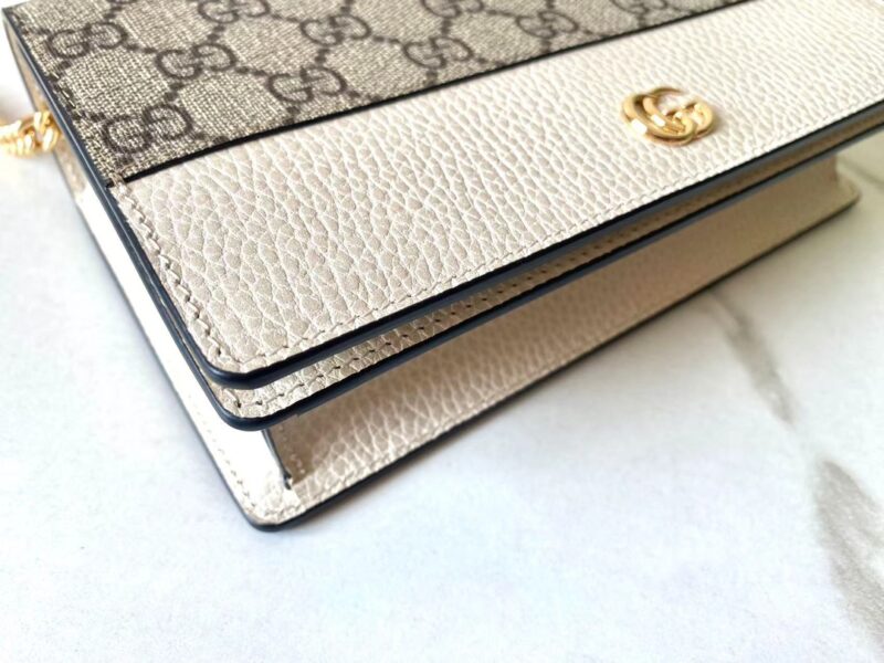 Replica Gucci GG Marmont Chain Bag White - near-authentic luxury replica handbag