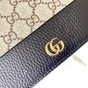 Replica Gucci GG Marmont Chain Bag Black - high-end fake designer purse