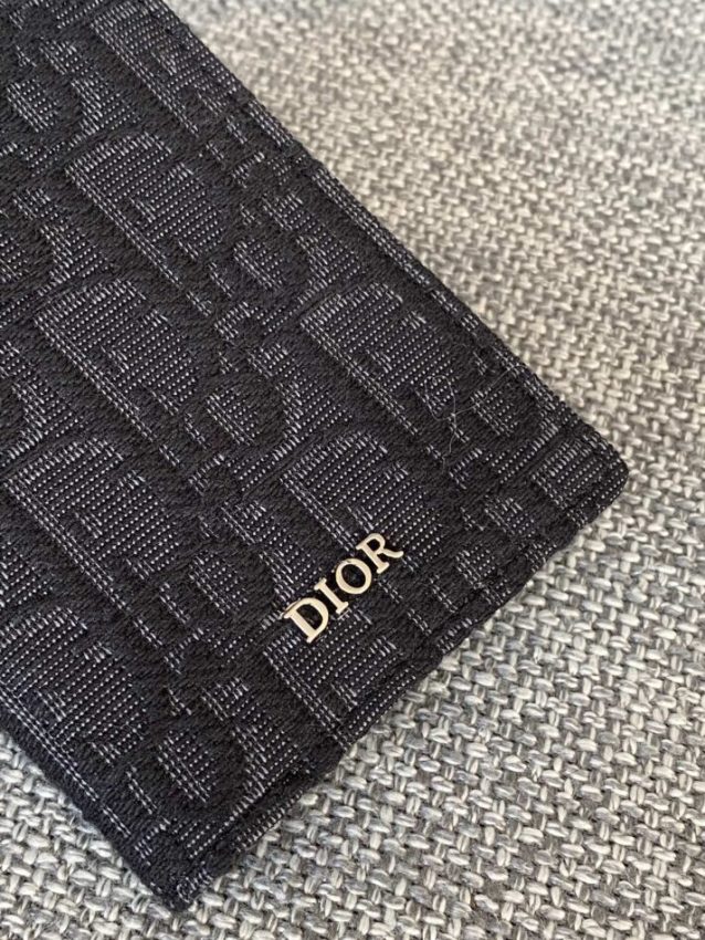 Replica Dior Bi Fold Card Holder Black - top-tier luxury replica shoulder bag