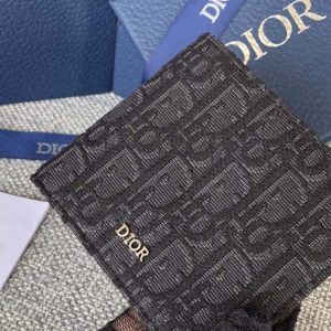 Replica Dior Jacquard Wallet Black - best-selling designer handbag dupe