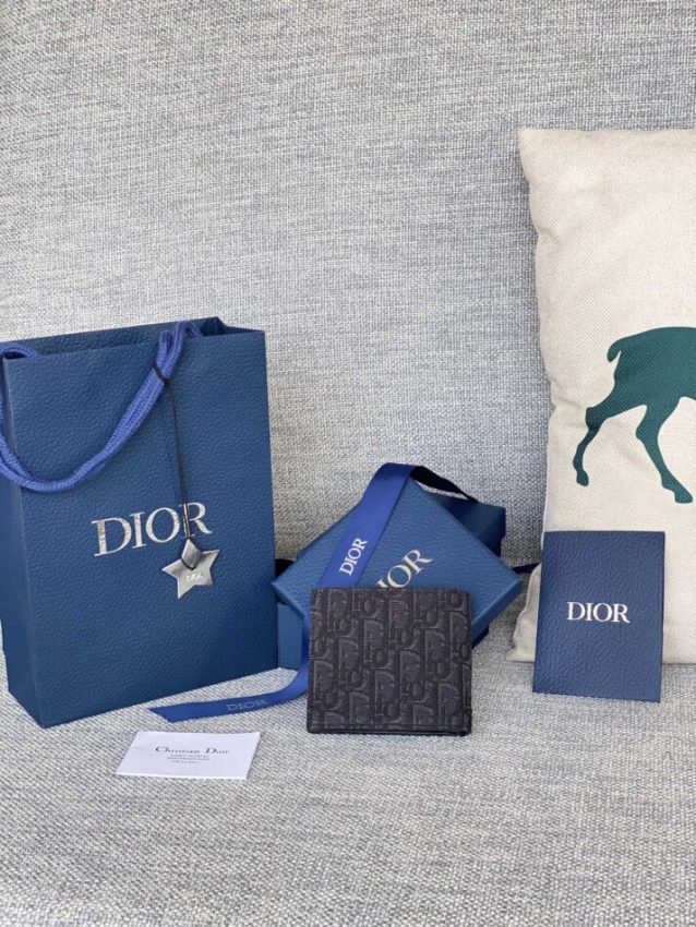 Replica Dior Jacquard Wallet Black - ultra-realistic fake designer tote