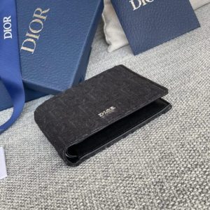 Replica Dior Jacquard Wallet Black - best-selling designer handbag dupe