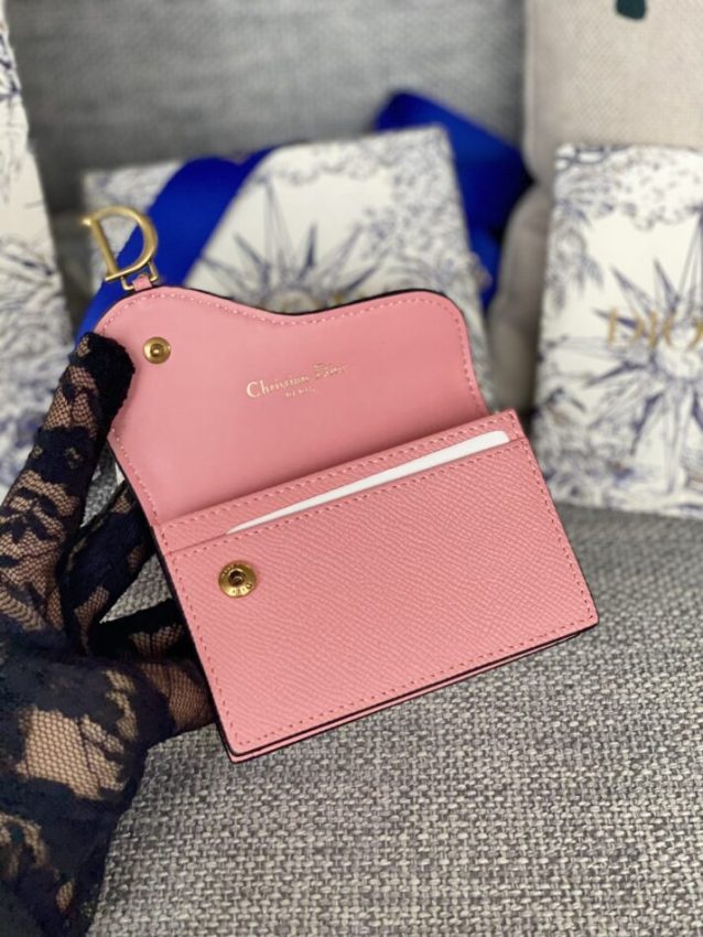 Replica Dior Saddle Flap Card Holder - best quality luxury bag dupe