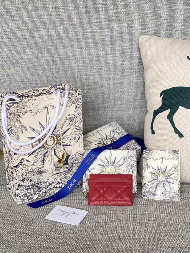 Replica Dior Freesia Card Holder - near-authentic luxury replica handbag