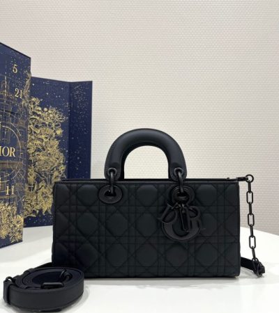 Replica Dior Lady D-Joy Large Bag Black Matte - 1:1 designer replica handbag