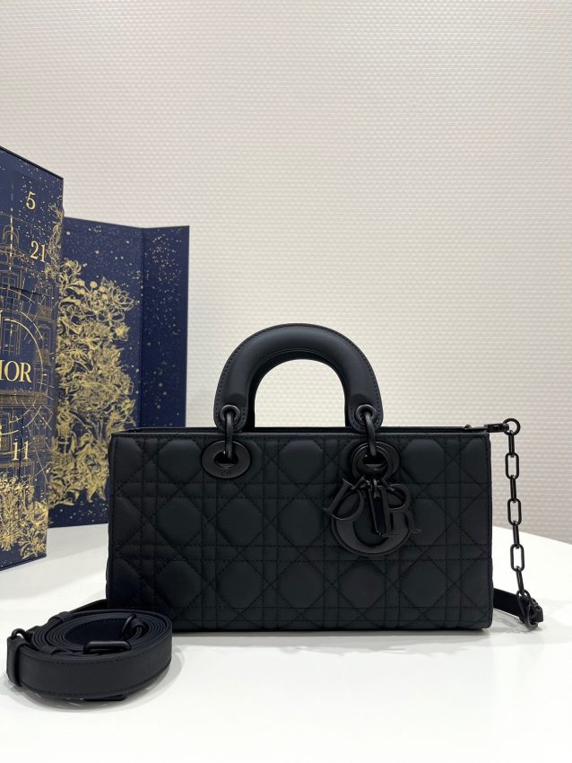 Replica Dior Lady D-Joy Large Bag Black Matte - 1:1 designer replica handbag