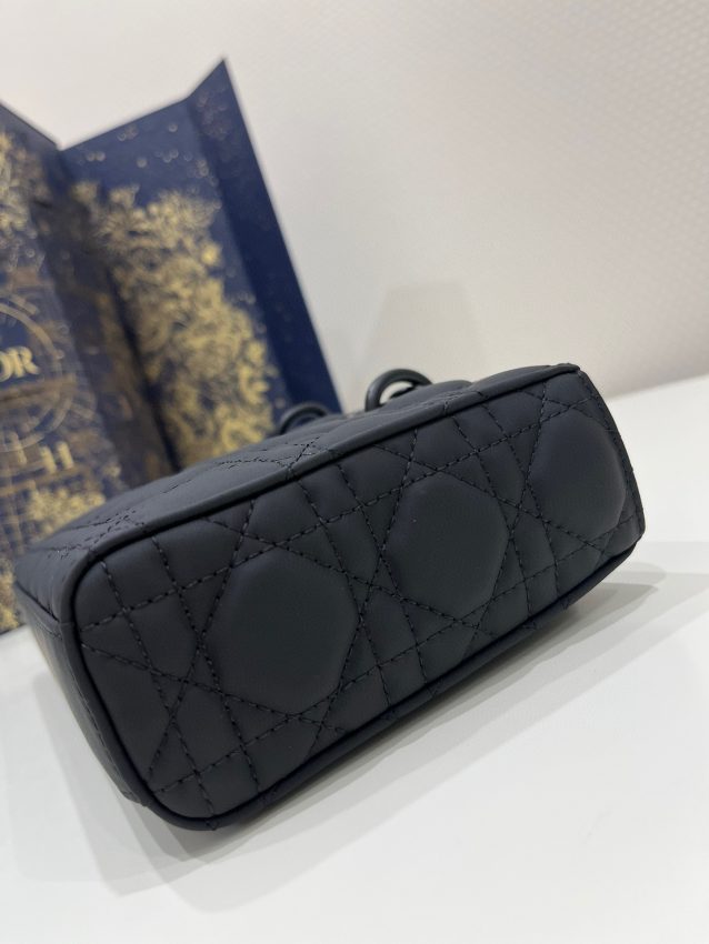 Replica Dior Lady D-Joy Large Bag Black Matte - premium 1:1 fake handbag model