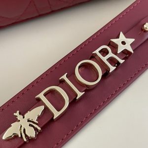 Replica Lady Dior Bordeaux ABC - high-quality designer bag clone
