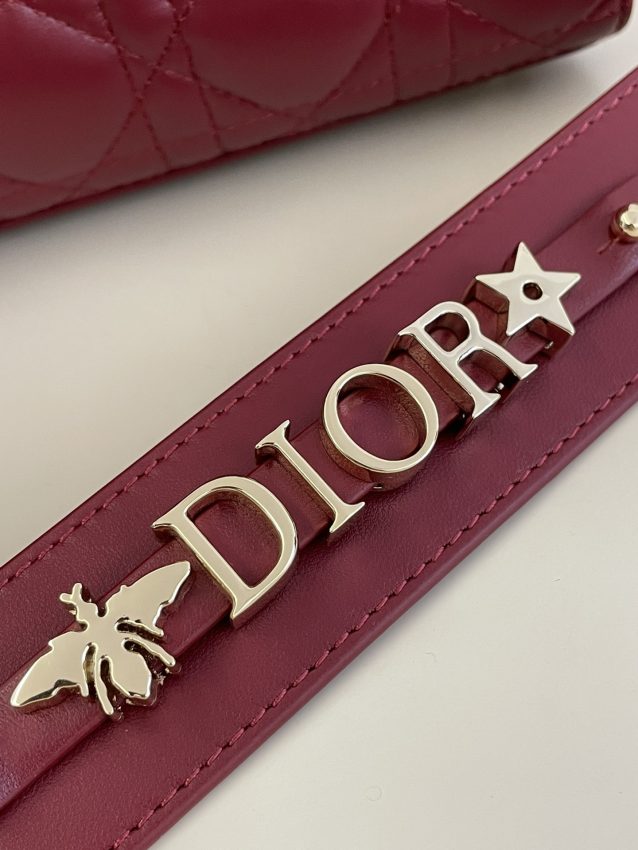 Replica Lady Dior Bordeaux ABC - high-quality designer bag clone