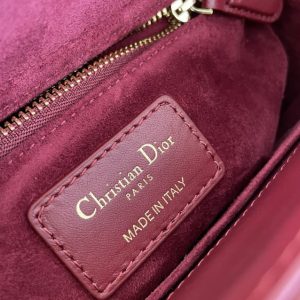 Replica Lady Dior Bordeaux ABC - authentic-look luxury purse replica