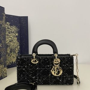 Replica Dior Lady D-Joy Large Bag Wool - top-tier luxury replica shoulder bag