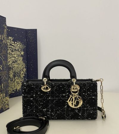 Replica Dior Lady D-Joy Large Bag Wool - top-tier luxury replica shoulder bag