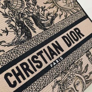 Replica Lady Dior D-Lite Beige Zodiac - near-authentic luxury replica handbag