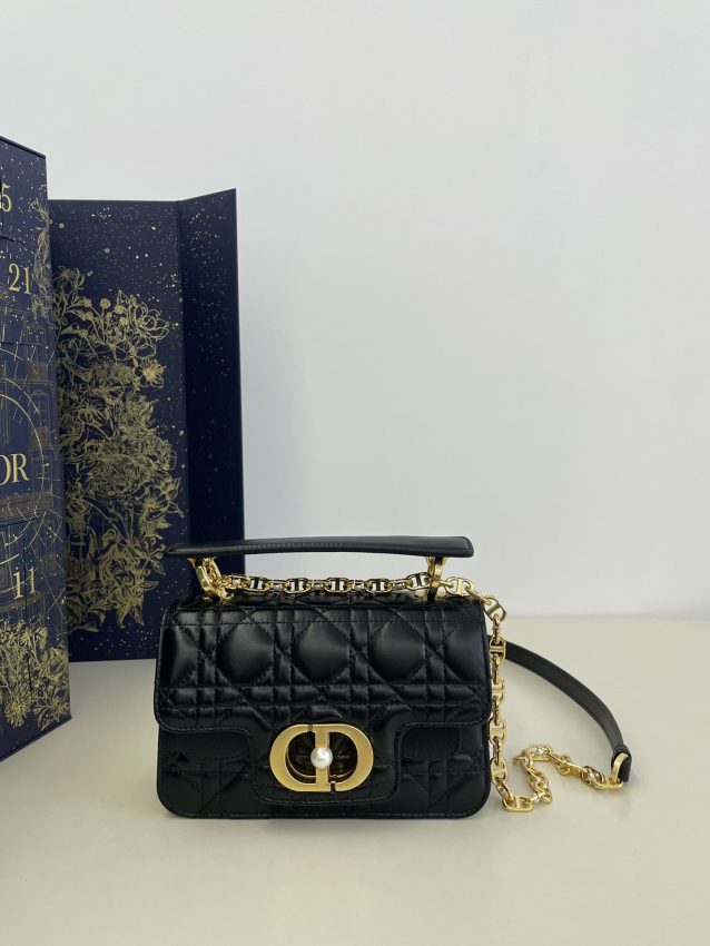 Replica Dior Jolie Top Handle Black - premium 1:1 fake handbag model