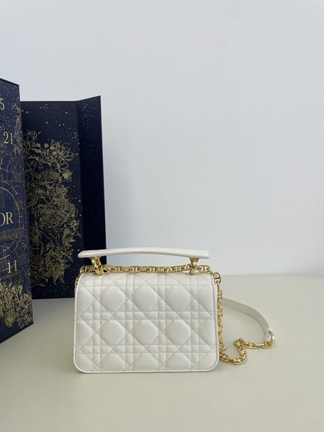 Replica Dior Jolie Top Handle White - realistic designer-inspired fake bag