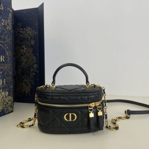 Replica Dior 30 Montaigne Vanity Black - high-end fake designer purse