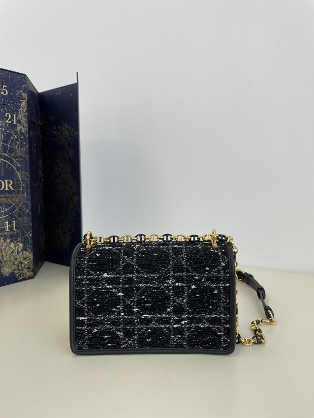 Replica Dior Miss Caro Black Wool - elite superclone designer purse