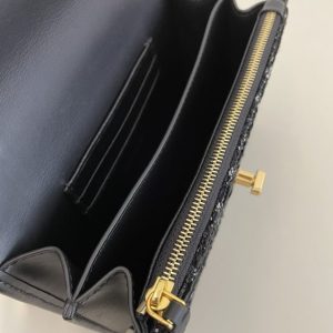 Replica Dior Miss Caro Black Wool - high-end fake designer purse