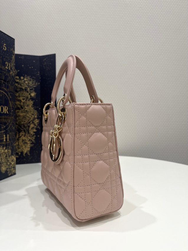 Replica Lady Dior Powered Pink ABC - realistic designer-inspired fake bag