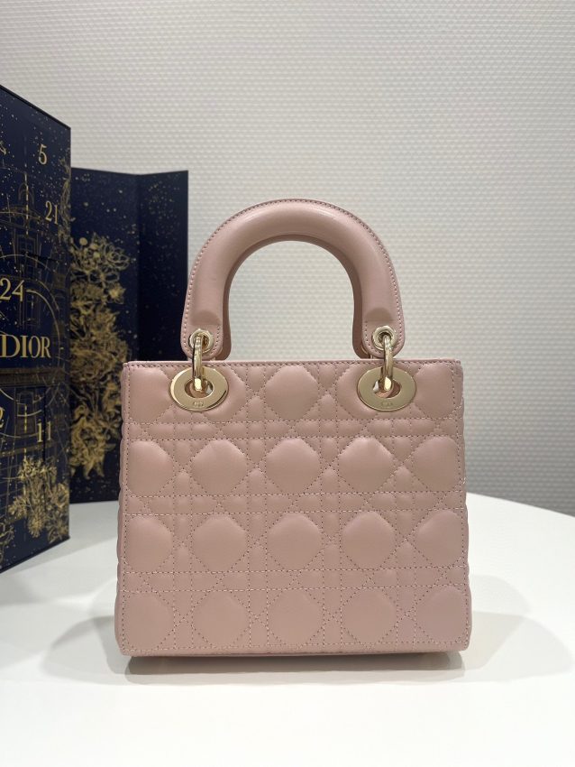 Replica Lady Dior Powered Pink ABC - best quality luxury bag dupe
