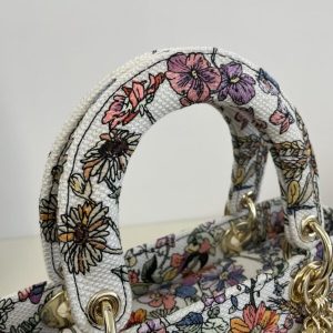 Replica Lady Dior D-Lite Purple Flowers - best-selling designer handbag dupe
